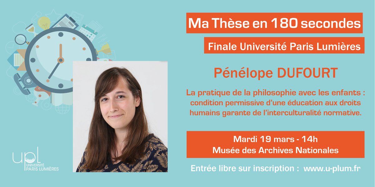 👉 [#MT180] J-8 pour la demi-finale de ce #concours ! Retrouvez la vidéo de  notre lauréate Pénélope Dufourt (prix du jury) lors de la finale <a href="/ParisLumieres/">Université Paris Lumières</a> : bit.ly/2TFCb07
<a href="/UParisNanterre/">Université Paris Nanterre</a> <a href="/UnivParis8/">Université Paris 8</a> @CPUniversite <a href="/CNRS_Meudon/">CNRS Ile-de-France Meudon</a>