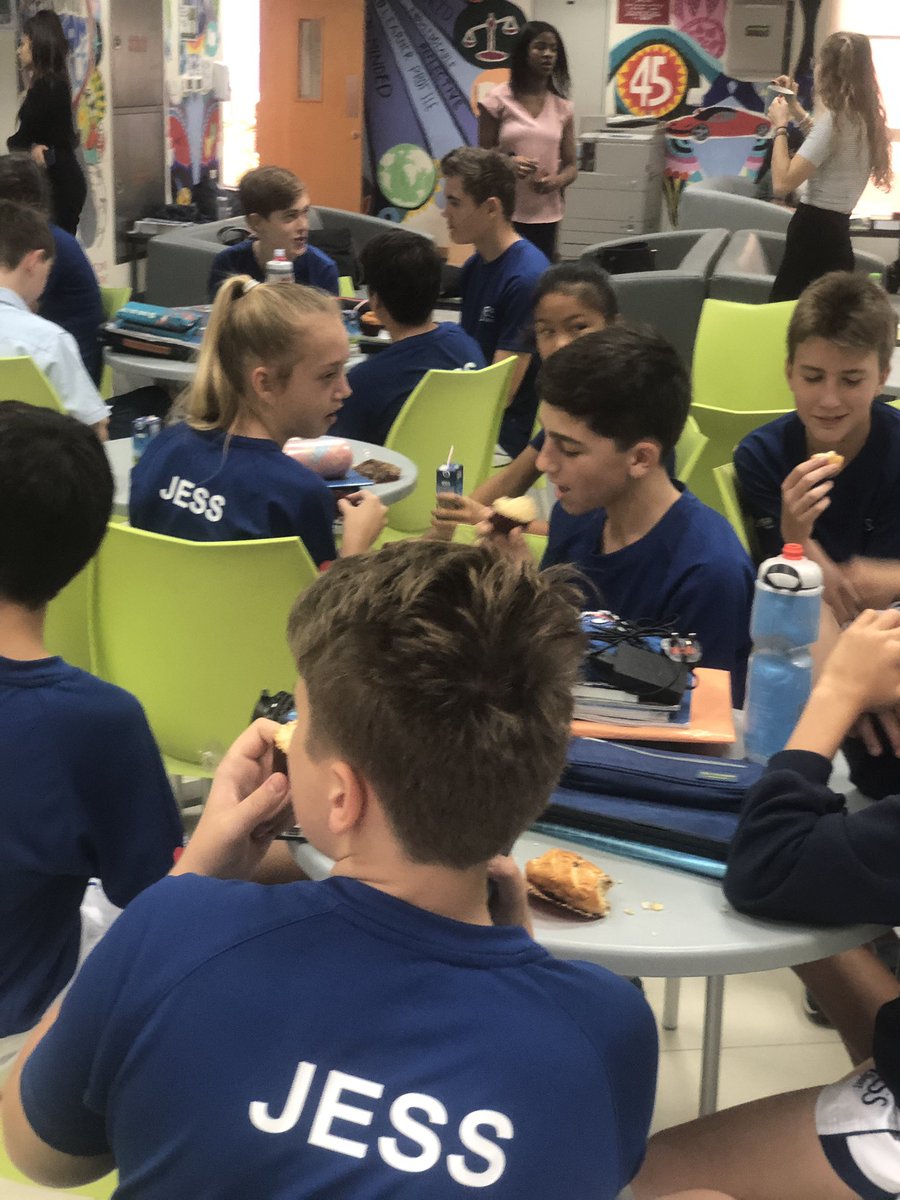 JESSYear8's tweet photo. 8ADE are the winners of most house points for this term #Breakfast treat at the sixth form Common room #JESS_SixthForm @JESSDubai https://t.co/bnaApyzGyk
