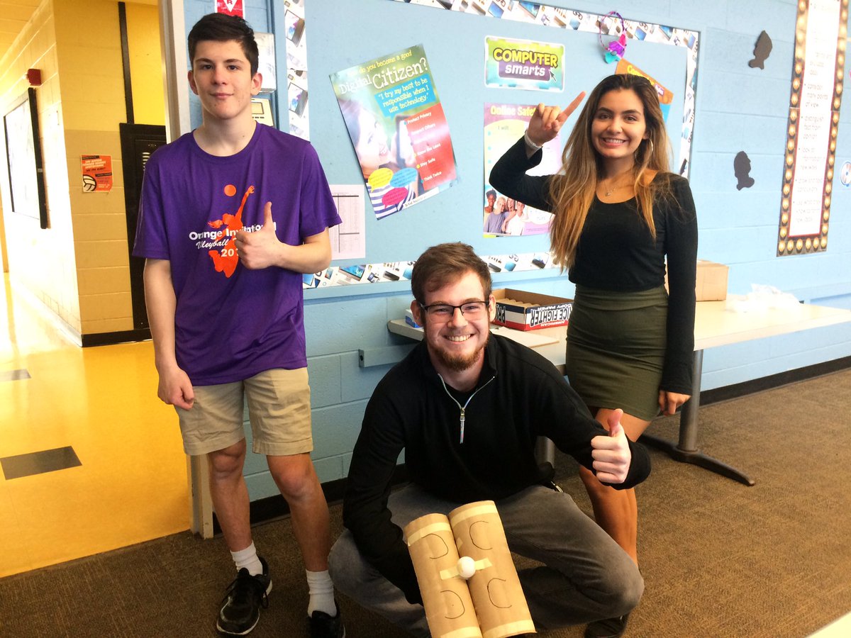CosterMath's tweet photo. Congratulations to Will, Ben, and Jasi for their win on our final 45-minute build of the marking period. Their enthusiasm &amp; creativity inspire me. Thank you @CGPANTHERPRIDE and @Cgssuper for giving these students (&amp; their teacher) such an incredible opportunity. #WeAreCedarGrove https://t.co/rUTNBDWC8v