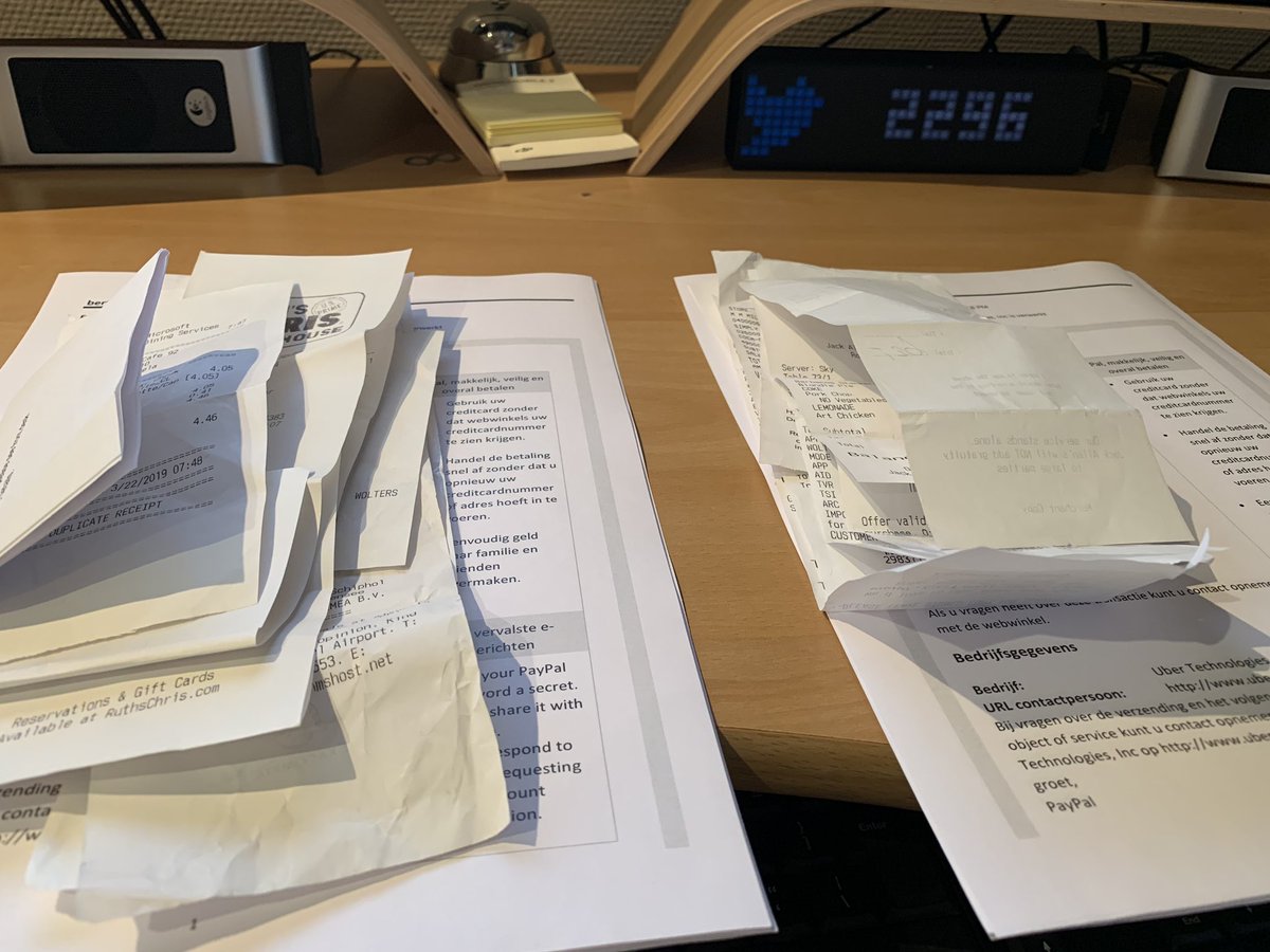BertWolters's tweet photo. Current status: receipts-hell! #Expenses #Reports #NoFun https://t.co/08iqdyVK7x