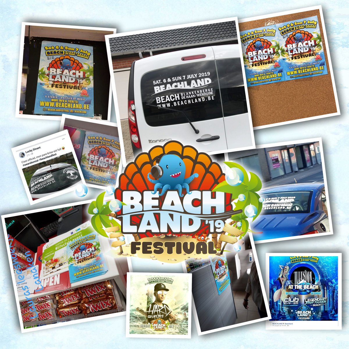 Check our <a href="/BeachlandFest/">Beachland</a> ambassadors at work... Thanks for this amazing job!
Tickets via beachland.be/tickets
#promo #beachland2019 #festival #ambassadors