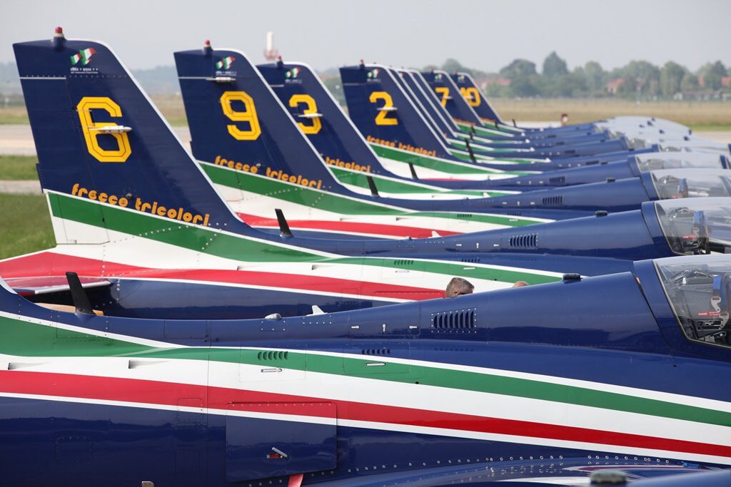 ItalyinIsrael's tweet photo. Happy 96th birthday to @ItalianAirForce!
Best wishes to you, women & men, who serve with dedication and professionalism and keep the 🇮🇹 flying high in the 🌍, showcasing our tradition, expertise, technology and excellence in military and industrial cooperation activities. #96AM https://t.co/Q3oD0So07T