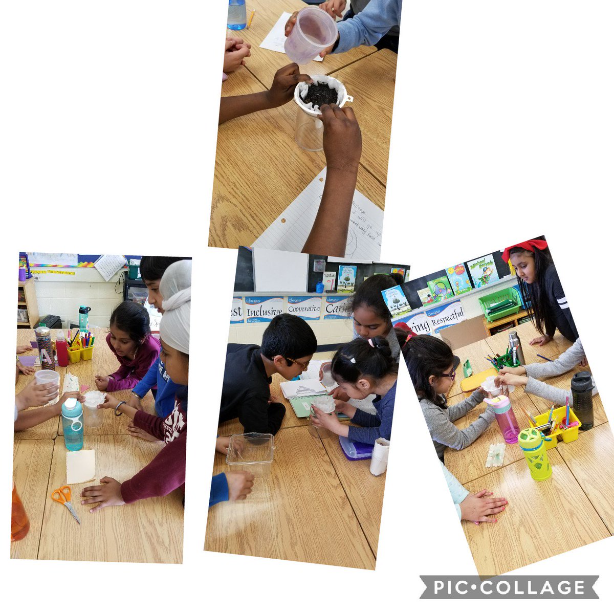 Mrs_Tingle's tweet photo. Exploring drainage in different types of soils! https://t.co/YKccBcmqax
