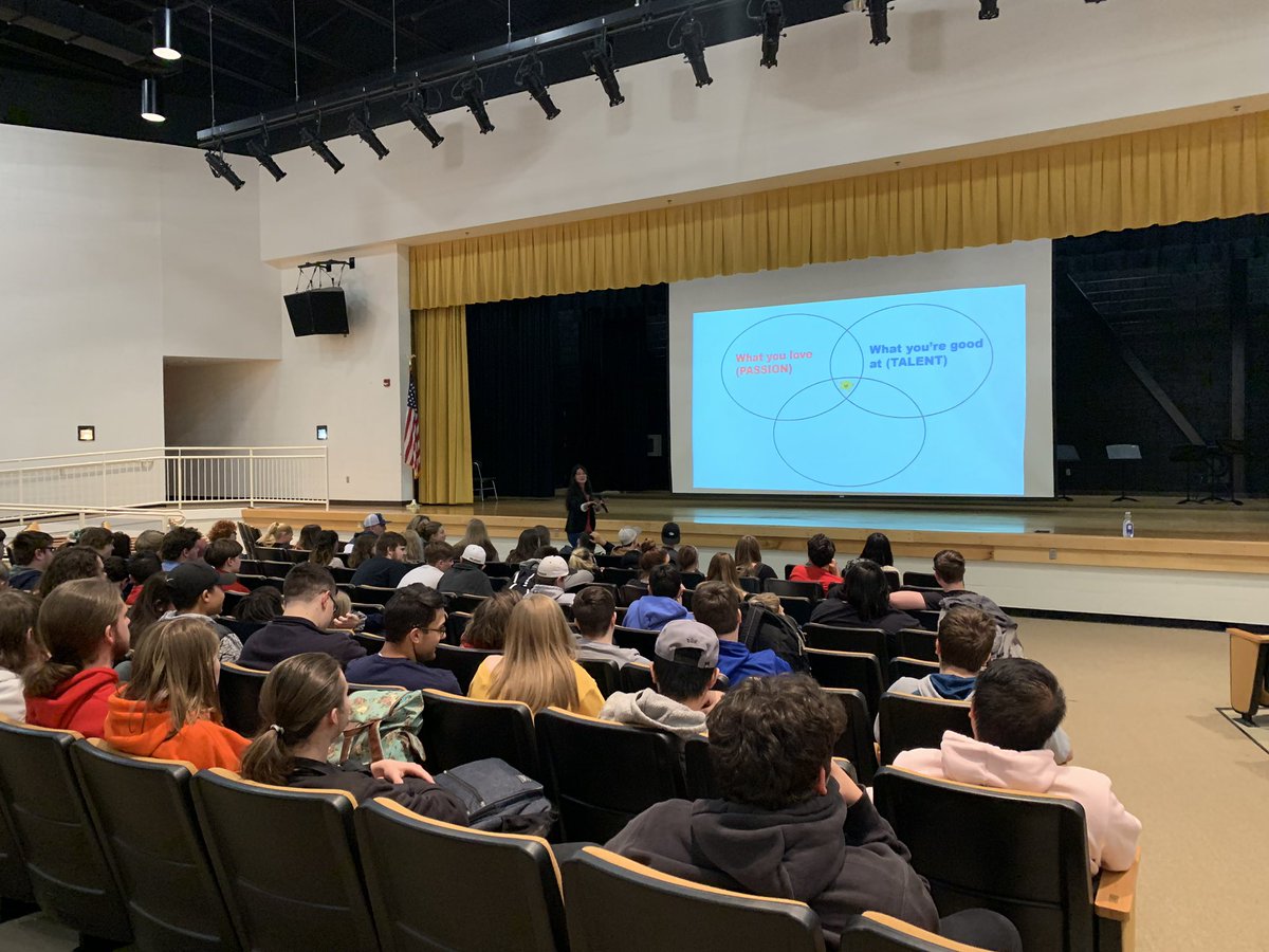 ShaneGardners's tweet photo. Rachel Fried from Appalachian State talking to DHS juniors about their future!  @jcdraughn https://t.co/HgOjSqBq0r