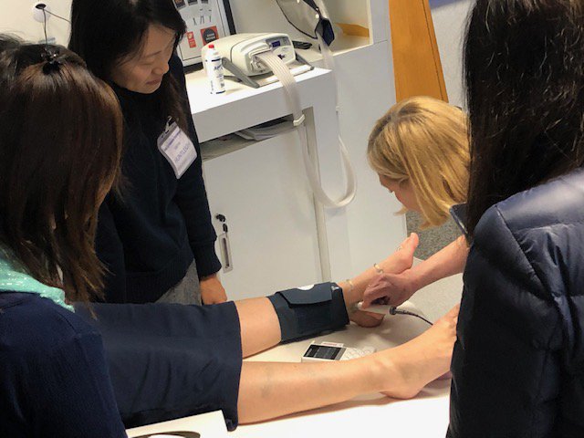 Huntleighdiag's tweet photo. A successful training session on #CorrectABI with our visitors from Hong Kong at the Huntleigh Academy today in #Cardiff. With a special focus on #ABPI /#TBPI they were delighted with the course content. We wish them all the best for the future! #ABI #2Arms https://t.co/Yhcr9QDZuE