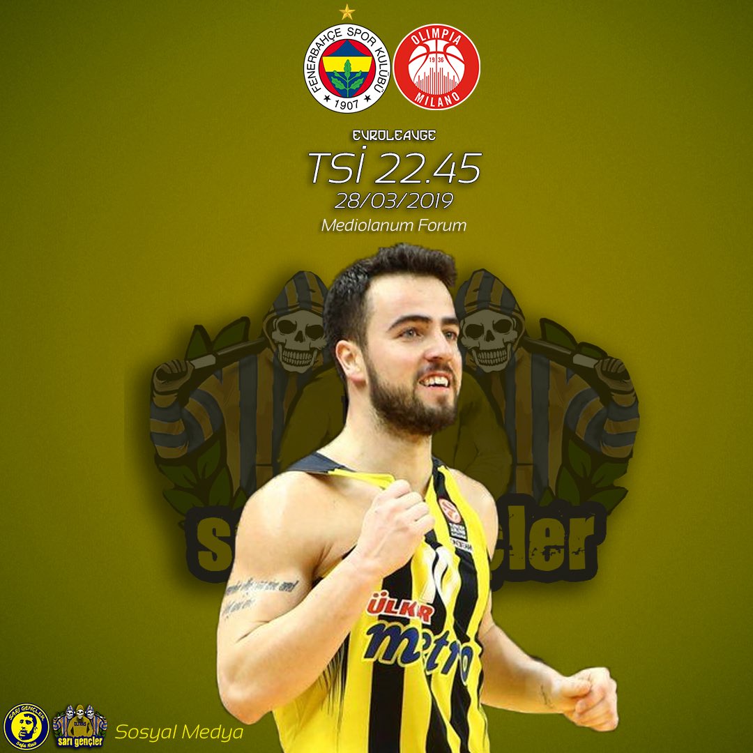 sarigencler's tweet photo. 🔥 MAÇ GÜNÜ!
⚽️ Olympia Milano - Fenerbahçemiz
📍Mediolanum Forum
🕙 22.45
📣 VURA VURA VURA ,KIRA KIRA KIRA!
📲 #FenerinMaçıVar https://t.co/rYjejMzvBB