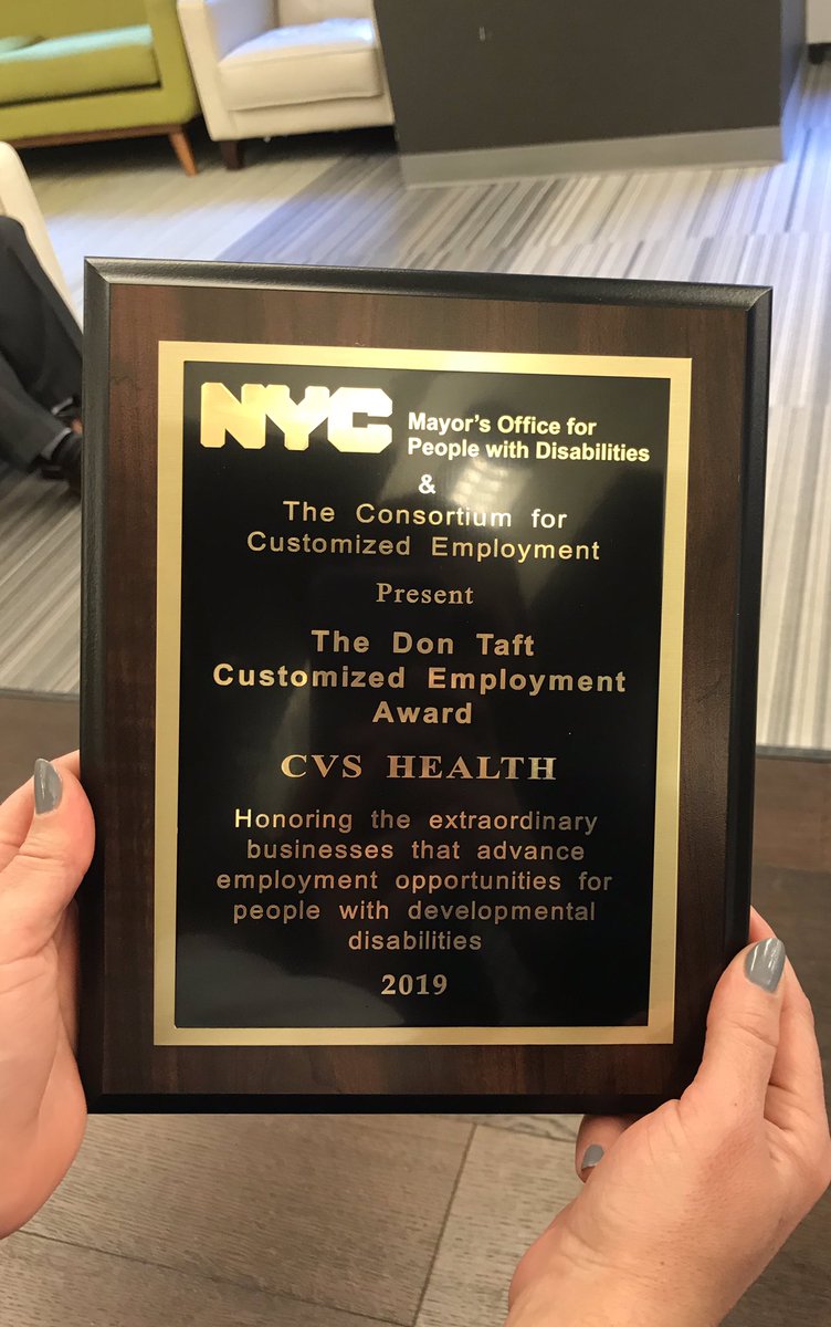 CVSJoana's tweet photo. Thank you @NYCDisabilities & @JobPathNYC for this incredible recognition. We are honored to have such amazing partners that share our same vision and values! @CVSHealth @amanda_tierney9 @kcdiversity #WIExperience #TalentPrograms https://t.co/AJWpq2jdTJ