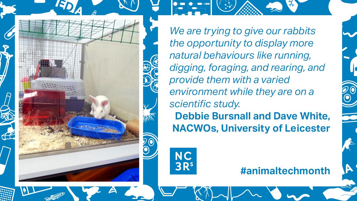 NC3Rs's tweet photo. Dave White and Debbie Bursnall are NACWOs at the University of Leicester @Biomed_Res. As part of their role, they actively work with researchers to implement refinements that support better science as well as improving animal welfare. #animaltechmonth https://t.co/Cg9ddh7Aw7