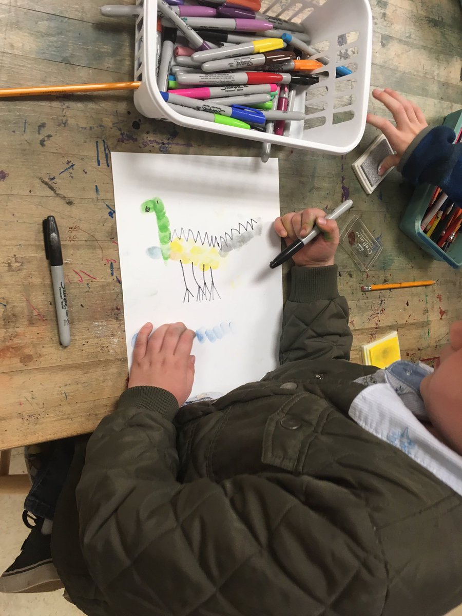 Inspired by Ed Emberley!!! #cobbARTrocks #teamfox