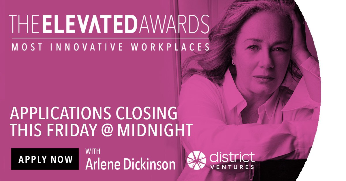 BIG NEWS! We've just confirmed <a href="/ArleneDickinson/">Arlene Dickinson</a> will be hosting #TheElevatedAwards on May 8, 2019. 

Applications are closing this Friday at midnight. Apply now.

bit.ly/2Wrk2VN