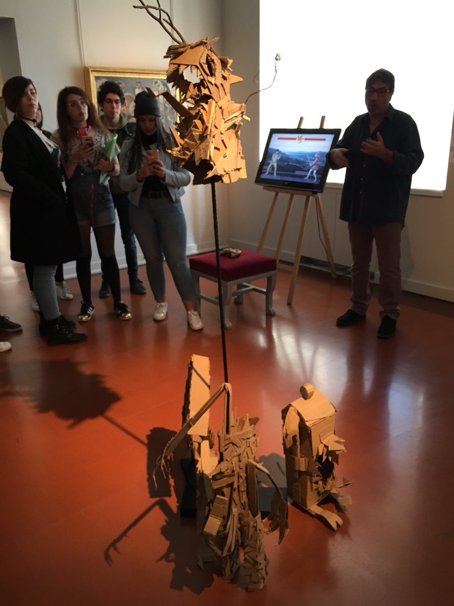 CampocassoCat's tweet photo. Les arts plastiques de Giocante au musée Fesch. Découverte workshop de @CaapCpes. Merci Arnaud et les étudiants médiateurs! Merci #museefesch pour cette immersion dans la collection. Addictif!! https://t.co/rbUY1ZQ0kj