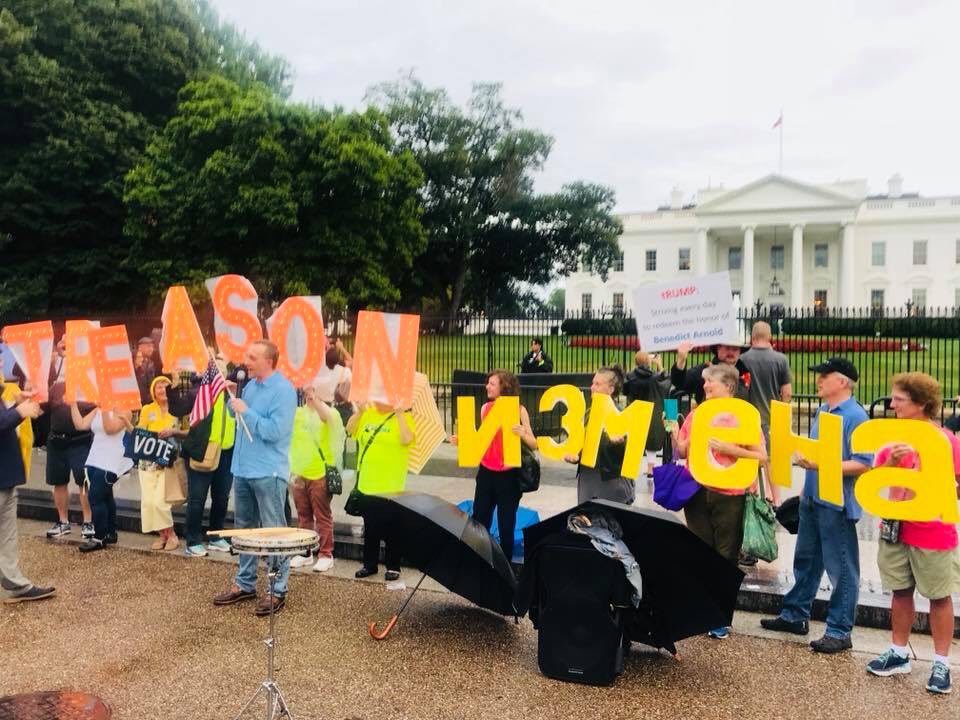 KremlinAnnex's tweet photo. At #KremlinAnnex we appreciate everyone supporting our cause. Approaching 9 months of protesting soon, so let’s take a look at what signs we already had. Together w/ our partner @hr_indivisible we followed the news and major events. 
#ThrowbackThursday 
#SpotOn 
#OurMessage 
#1 https://t.co/h8yjxCYCSI