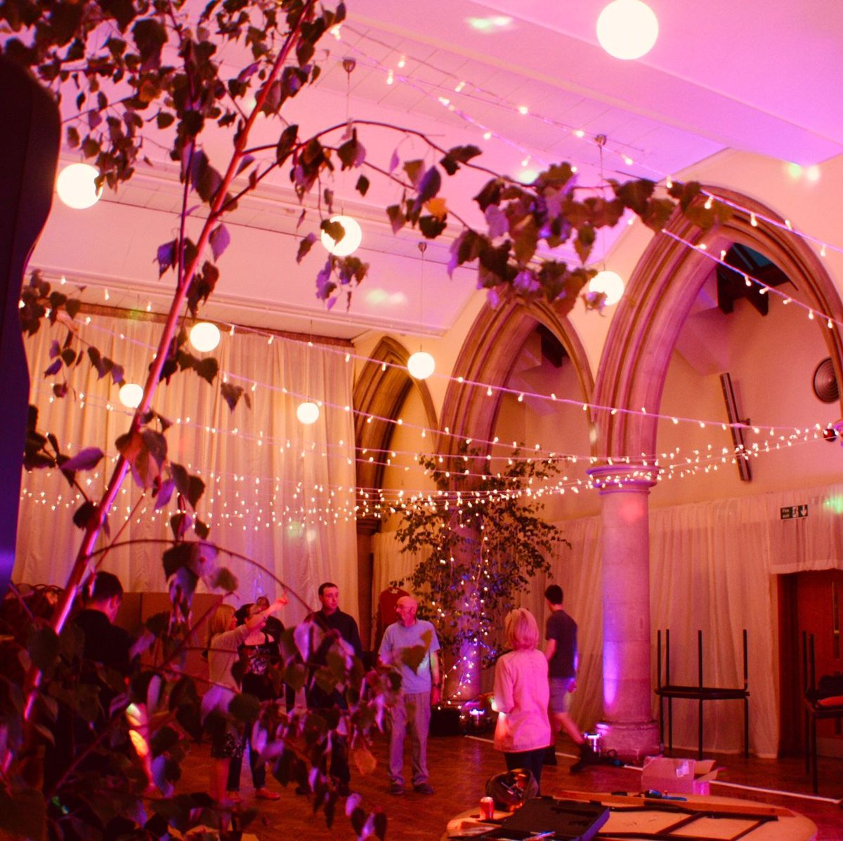 More trees - bringing the outside in!
#weddinglighting
#weddingdecor
#venuetransformation