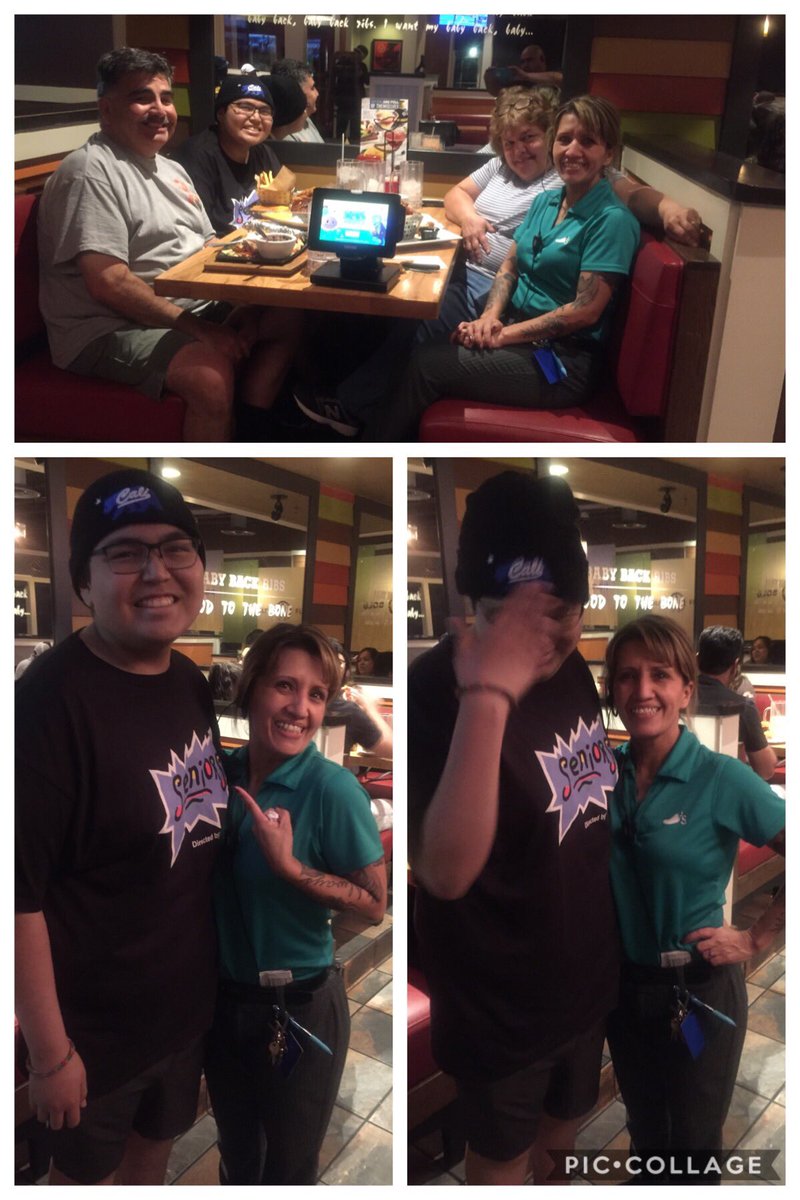 Surviving Hero ! Proud of my friend Benny he’s fighting Leukemia for years is very thankful to Chilis for the support &amp; GBEs we have done for him. first thing he wanted to do is come to Chilis to show us he can stand on his own #ChiliisLove <a href="/JBarraza6/">Julie Barraza</a> <a href="/dale_bullotta/">Dale Bullotta</a> @PaulOct11