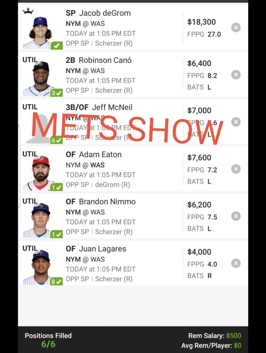 ViceDfs's tweet photo. MLB showdown #dfs #nhl #mma #nbas5 #mlb #free #freelines #FanDuel #draftkings #fd #dk #teamvice #dfslineup #freebie #mma #fantasy #lines #nba #esports #nascar https://t.co/RhkyHAv3FM