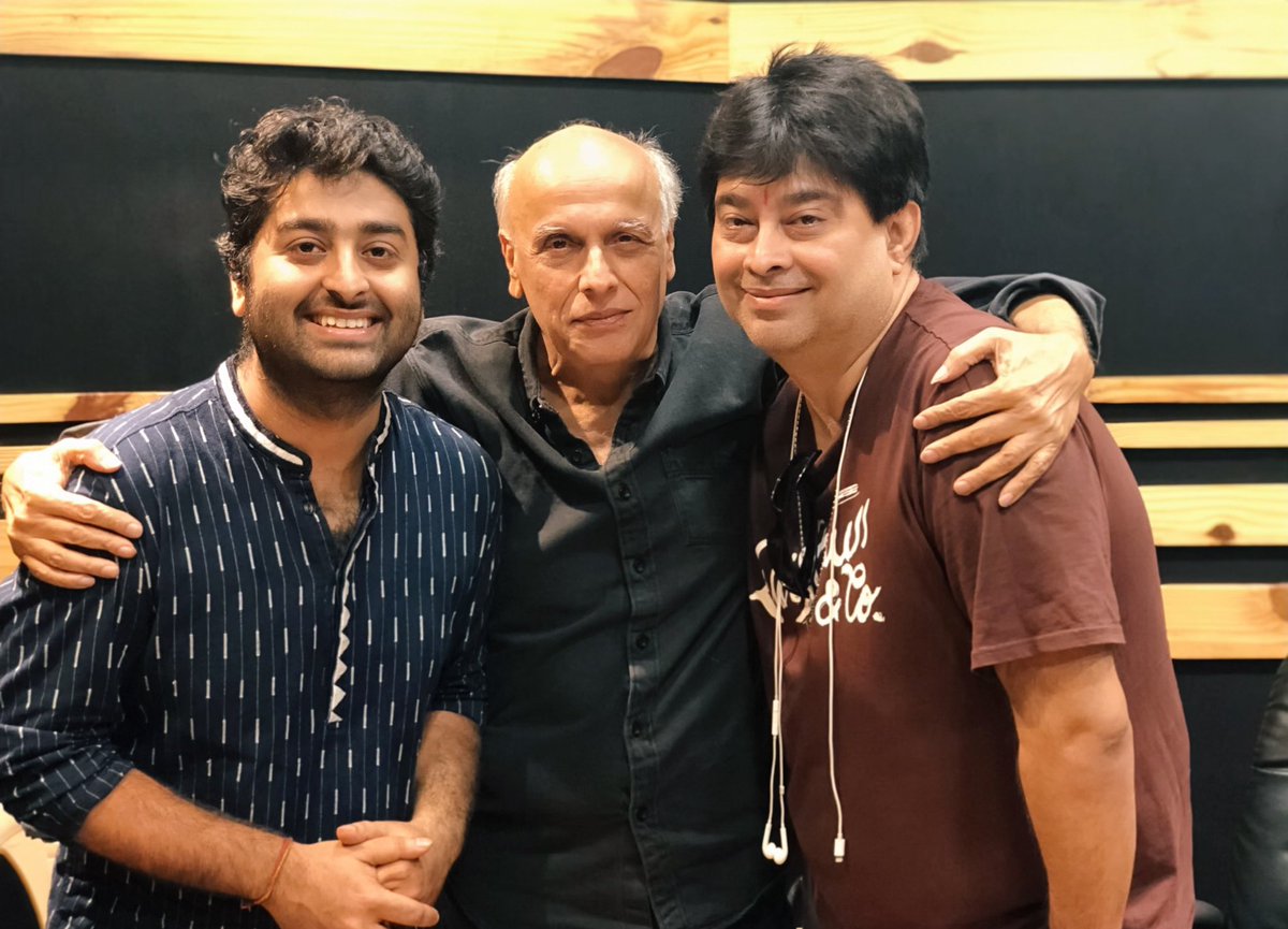 PoojaB1972's tweet photo. “We are the music makers, and we are the dreamers of dreams” 🎶 #sadak2 #makingofthealbum @MaheshNBhatt @jeetmusic @RashmiVerag @TheArijitSingh @VisheshFilms https://t.co/lZm93gmBJx