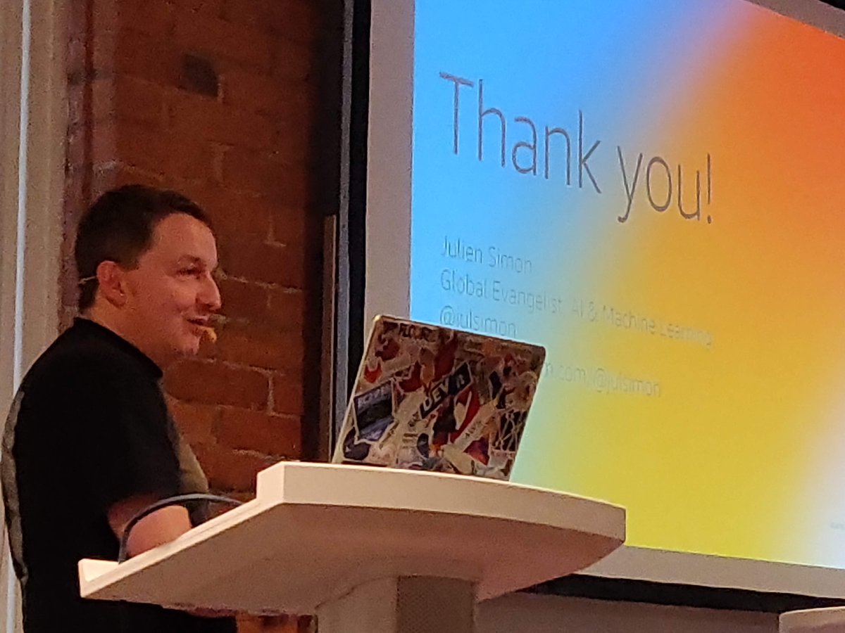 Paul Pop (@paul_alex_pop) on Twitter photo Really good talk from <a href="/julsimon/">Julien Simon</a> !
If you're not up to speed with the latest AWS services, he's the guy to follow! Really good talk from <a href="/julsimon/">Julien Simon</a> !
If you're not up to speed with the latest AWS services, he's the guy to follow!