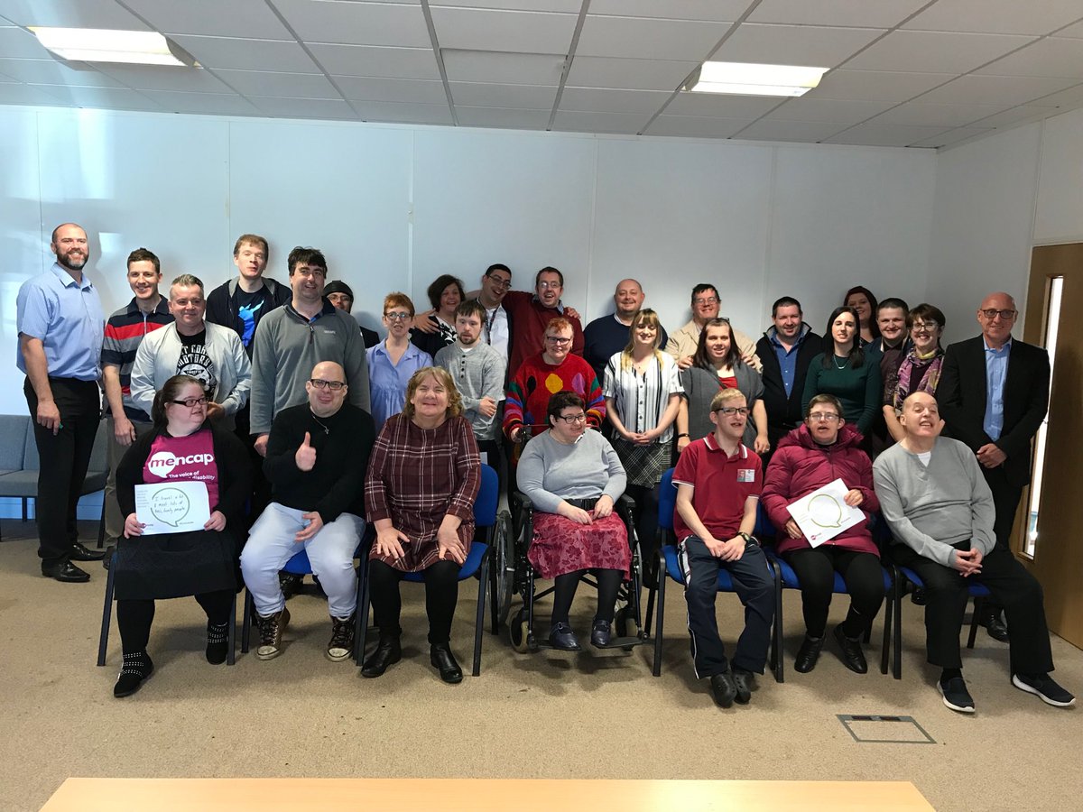 tracey4222's tweet photo. What an inspiring group of people - meet some of our inclusion team. Fantastic day in Rotherham celebrating the last 12 months and planning for the future. #includeme https://t.co/BhLfpIycir