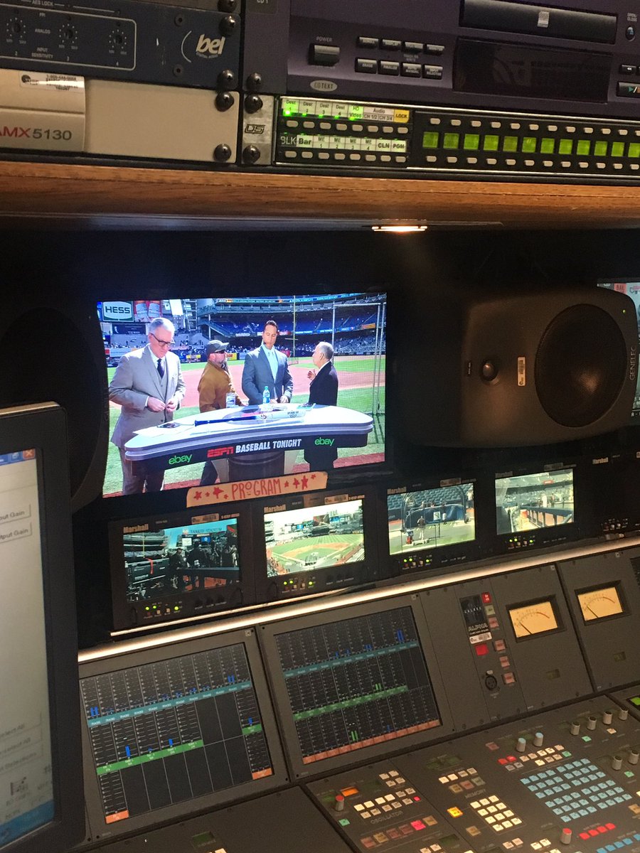 ShakeemahWinter's tweet photo. The NBA girl is playing assistant to the MLB girl (@Katie_Hughes15) on #OpeningDay #ESPNBaseballTonight https://t.co/BwamEJY1YK