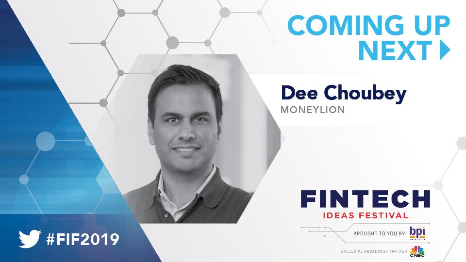 FinTechIdeas's tweet photo. Up next: Dee Choubey, the Co-Founder and CEO of MoneyLion, talking about “The Bank of the Future.” @deeMoneyLion @MoneyLion @bankpolicy #FIF2019 https://t.co/QhSA003n0r