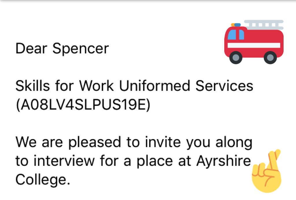 Proud mum moment another step in the right direction for my boy, got an interview for uniformed services🚒🚒 so proud of the young man he’s becoming 🥰👌🏻#youngfirefighters #lifelongambition #skillsforwork @Kilwinning_Acad @Scotfire_ENSA @fire_scot @AyrshireColl