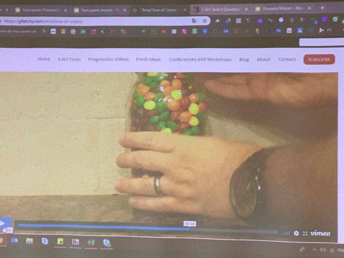 Lang04Jp's tweet image. Présentation d’une activité de situation d’apprentissage mathématique qui engage - @gfletchy #PIPNPE @MarieCecileCH  Les participants deviennent nos élèves et vivent la résolution de problème.                                       Merci Gfletchy👍😉