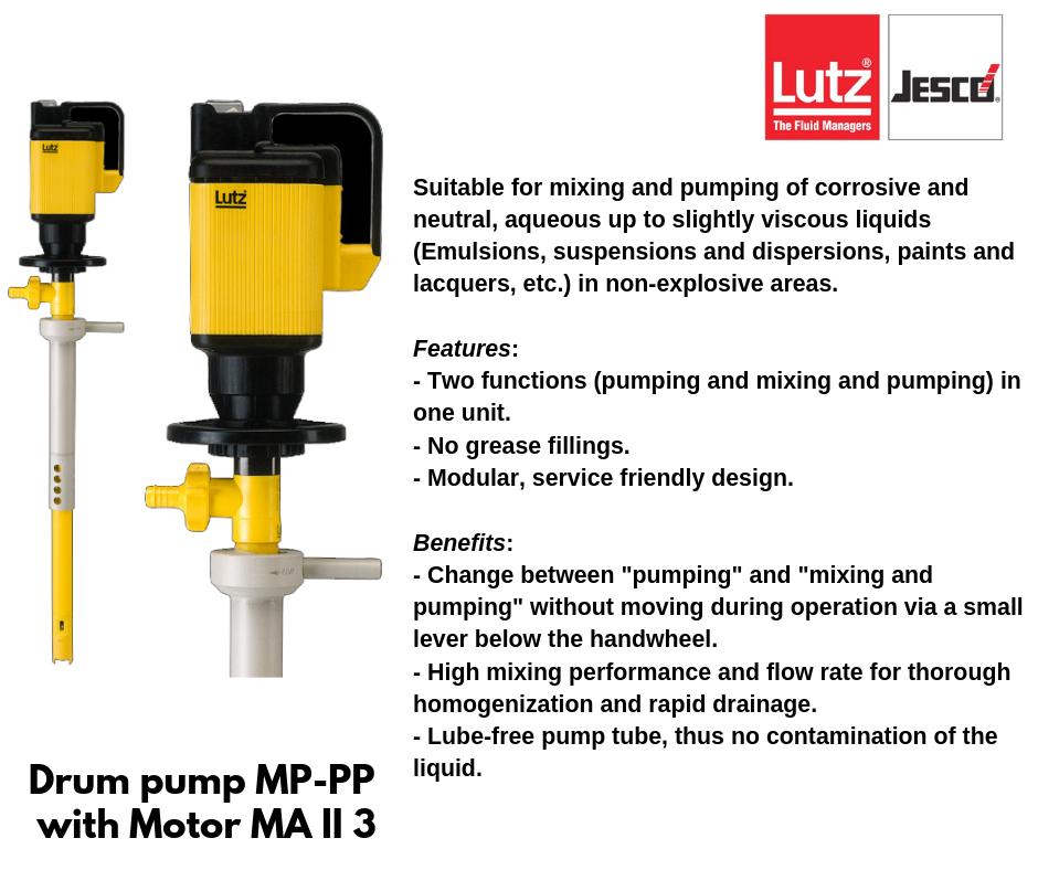 Find out how #LutzPumpsInc’s Drum Pump MP-PP measures up to your current one. Check out some of its features and benefits #LutzPumpsInc 

#LutzPumpsInc

lutzpumps.com