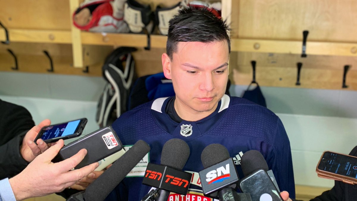 “I’m really excited to be here... My family is here tonight and I’ve heard from a lot of people back home.” -Brady Keeper on preparing for his first NHL game