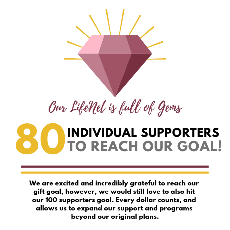 Thank you to all of our supporters who have given so much already. Ya'll are gems!
We have one other goal we would really love to meet, 100 supporters. The size of your gift doesn't matter, literally every dollar counts. 

spark.fsu.edu/Project/551