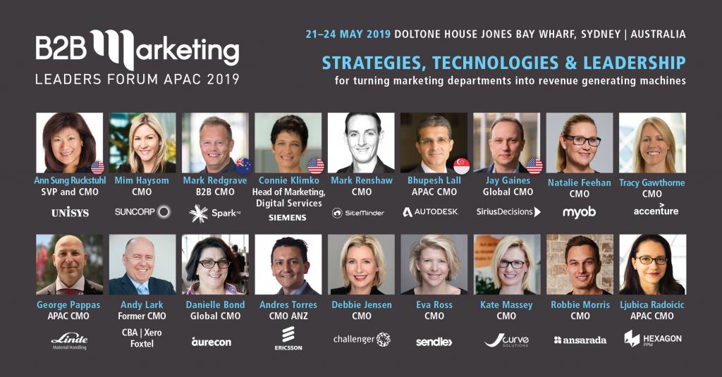 Am so excited to be working again with <a href="/Emma_Roborgh/">Emma Roborgh</a> at the - B2B Marketing Leaders Forum APAC 2019 in Sydney - buff.ly/2uxlsSD . One of the best #b2bmarketing events.