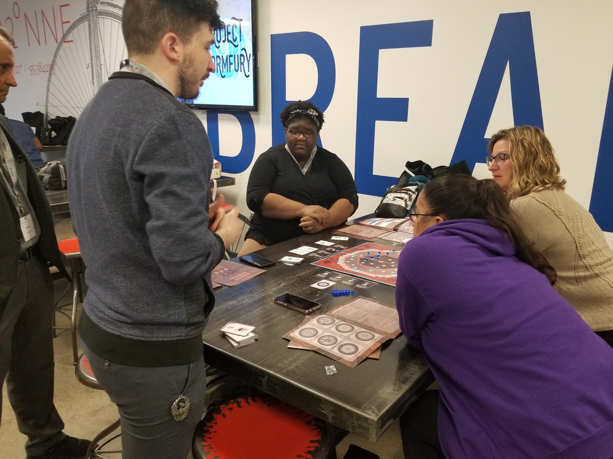 TLwilson1913's tweet photo. JNC Session 1 - ARRiGames. Teachers are learning how to integrate the educational ARRIGames into the JASON  Learning curricula for World of Waves, Monster Storms, and others. #FBISDscience #FBISDlearns #JNCTX19 https://t.co/vc3mnwMg4q