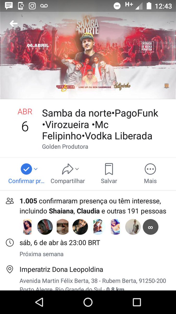 IaanGolden's tweet photo. Chegamos aos mil envolvidos , Samba da norte vai ta uma delícia  hahaha https://t.co/76nUop1OSp