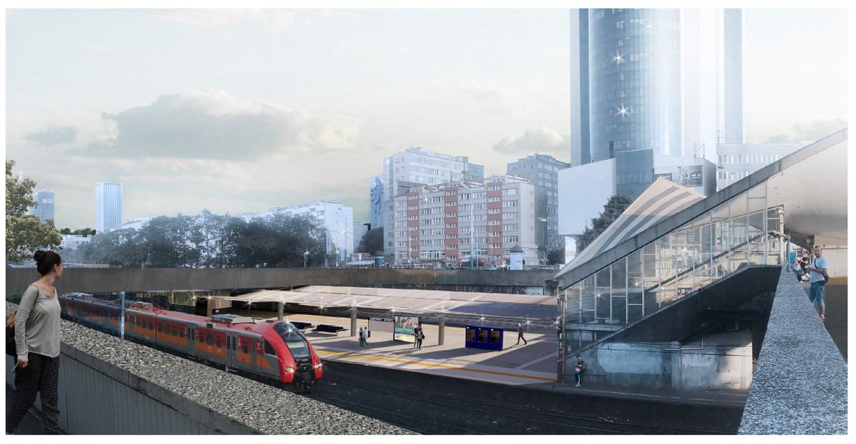 PKP_PLK_SA's tweet photo. #Warszawa–modernizacja linii średnicowej. Spojrzenie na #Ochota–nowe eleganckie przestrzenie. Zachodnia–węzeł przesiadkowy, pełna wiata, miejsca odpoczynku podróżnych, dłuższe przejście podziemne, windy, schody ruchome. Nowe połącz. #Piaseczno–#Legionowo ➡️https://t.co/QtK5PsfzWc https://t.co/9Fv2xIeGj7