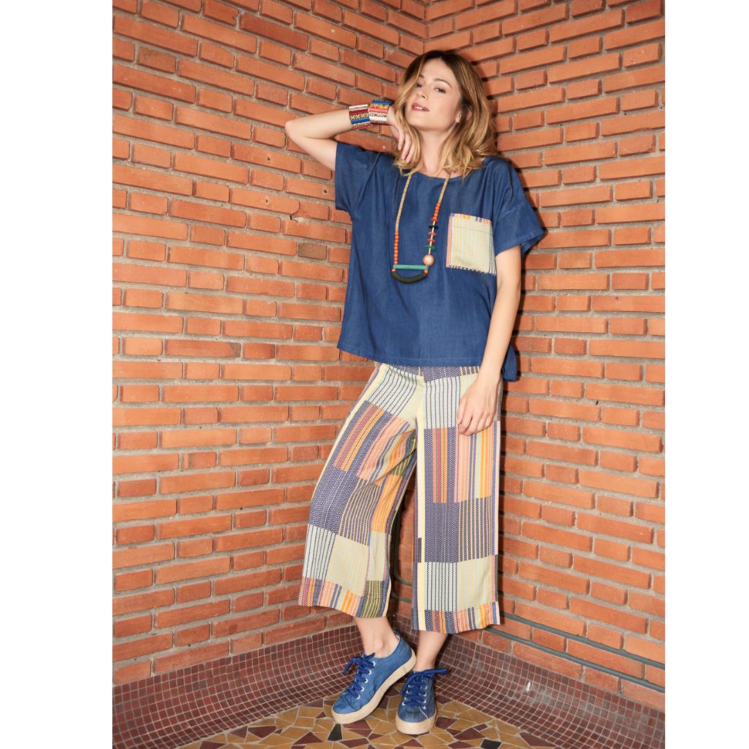 MADEINSENS's tweet image. Le pantalon fluide imprimé et inspiré de la vannerie, tissage graphique. Une création by Made in Sens. 
#madeinsens #vannerie #imprimé  #paris #fashion #love #mode #inspiration #unique