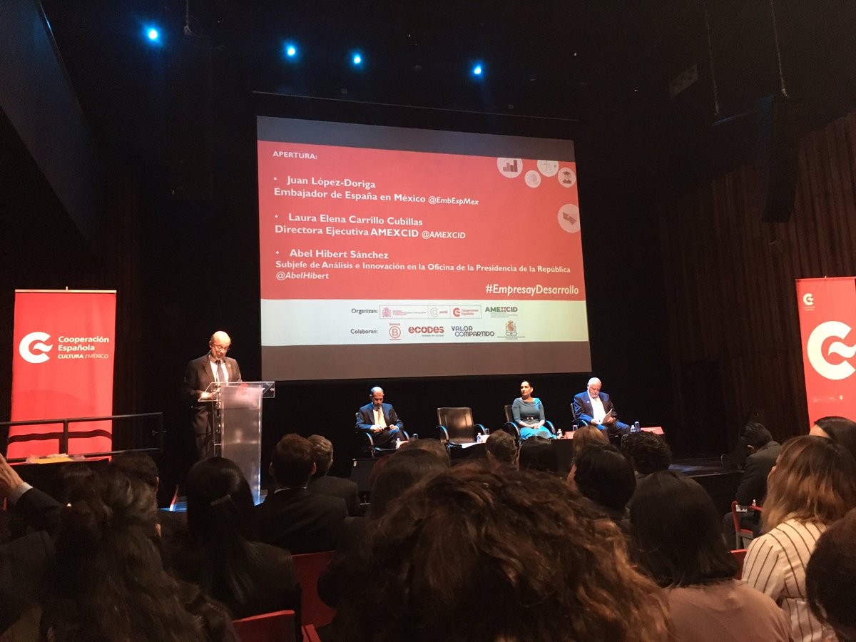 DOINcomunica's tweet photo. @DOINcomunica asiste al foro #EmpresayDesarrollo de la @AMEXCID y @AECID_es @aecidmexico en el @ccemx https://t.co/HbrEyJapzh