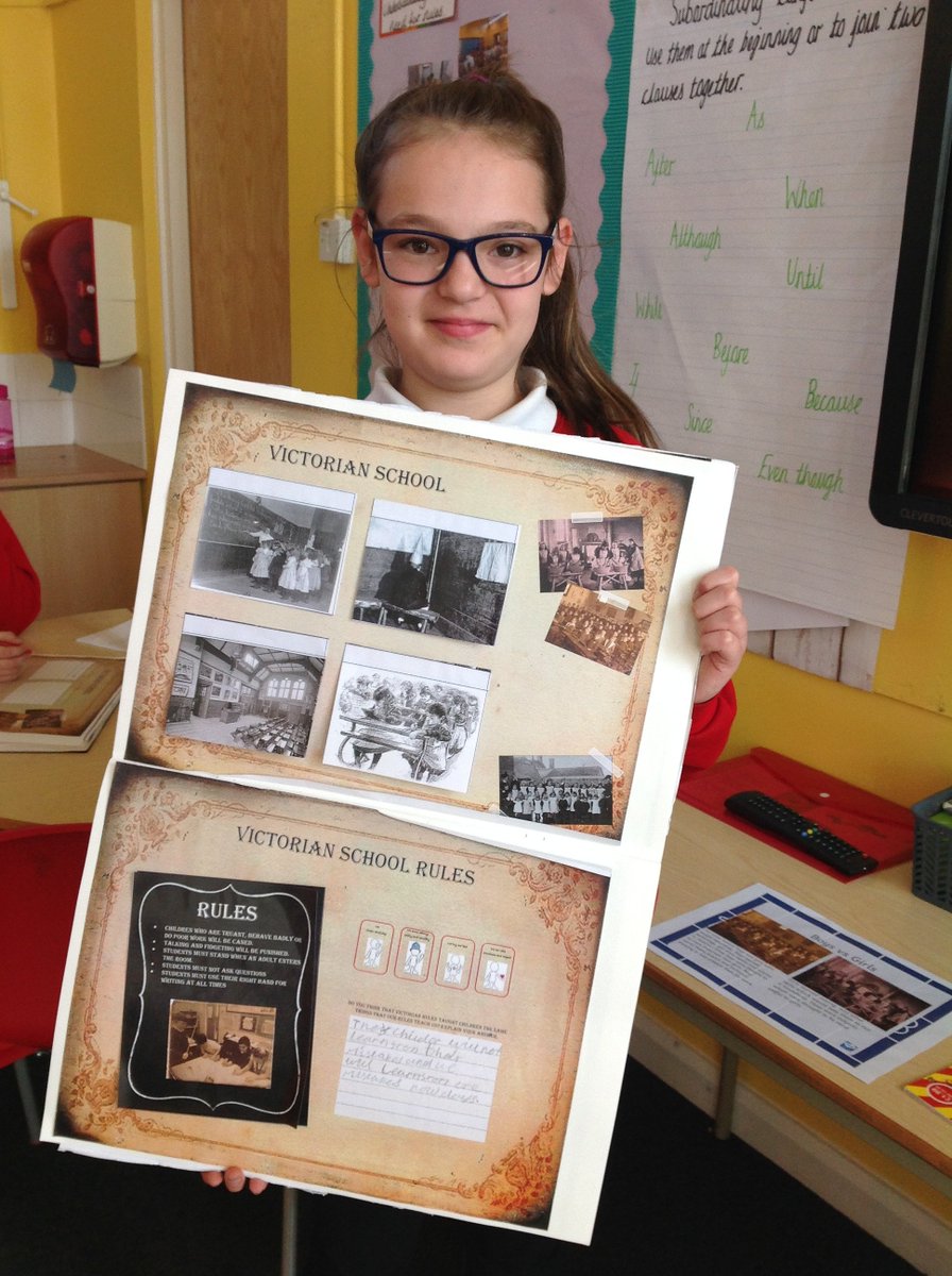 Were Victorian schools that much different to schools today? We also looked at how much out 'Cottingley Code' actually teaches us in comparison to the Victorian rules which weren't very nice!!! #schoolrules #history