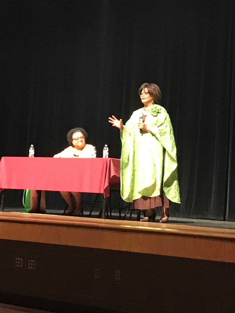 Ms_JWillard's tweet photo. Many thanks to Victoria Mattison and Sheila McDonald for speaking @CRHSRedWolves Peak in the Past. You are truly trailblazers. https://t.co/bbcagHNJy0