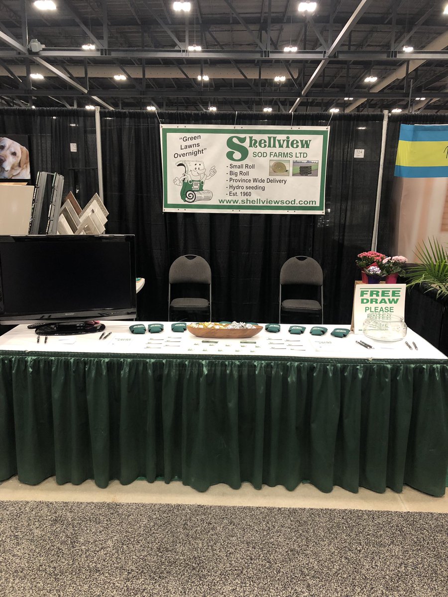 SaskSodGuy's tweet photo. It’s almost time for the Regina Spring Home Show! Opens today at 3 running till Sunday at 5 pm. Stop by this great booth and enter to win a $1000.00 credit note for sod! See you there #ShellviewSodFarms #Regina #saskatchewan https://t.co/BDjrYJINgS