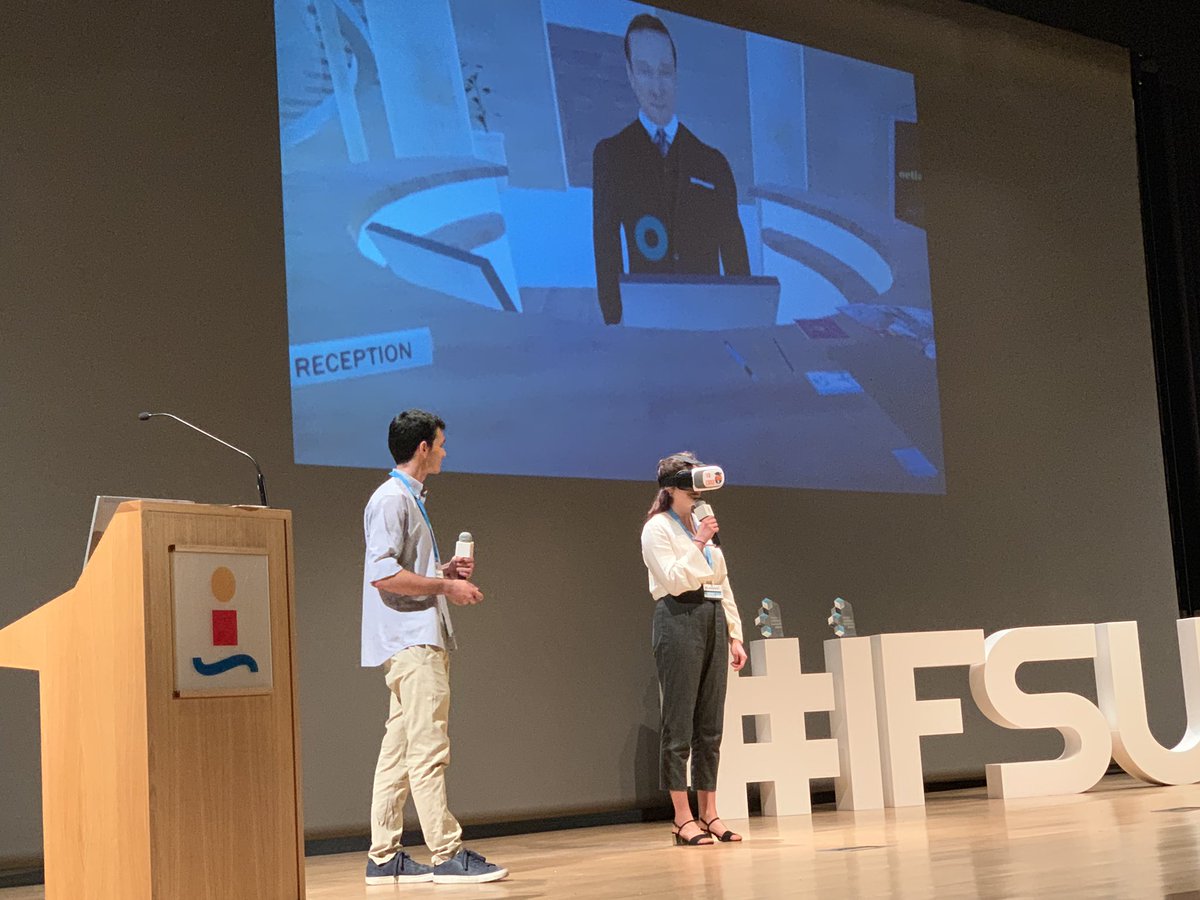 ProgramaMinerva's tweet photo. Llegamos al final de #IFSummit19 y conocemos a los 5 finalistas, según el jurado son las 5 mejores ideas de negocio de @ideasfactory_es en Andalucía. La primera es #VREduca. https://t.co/hnhCprjX0n