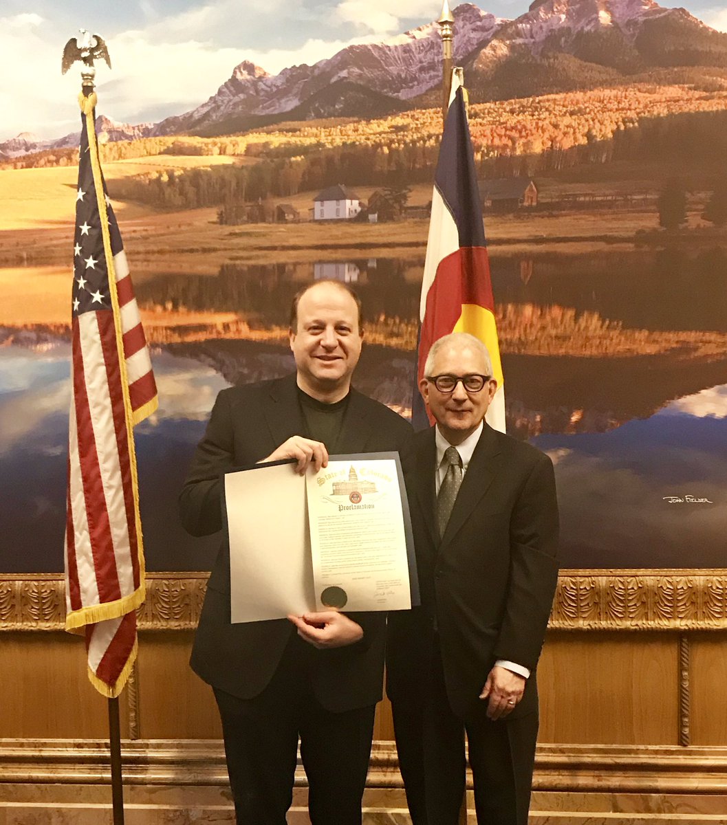 GovofCO's tweet photo. It is my privilege to proclaim today, Thursday March 28, 2019, Sam Mamet Day. @SamMamet has honorably and graciously served for over 40 years to help empower municipalities and communities to thrive! Thank you for your dedication to our state, Sam! #copolitics https://t.co/OfWusKee2R