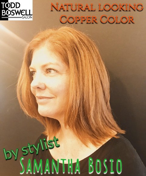 toddboswellsalo's tweet image. 😍Beautiful Copper Color that looks so natural! 
Hair by Samantha Bosio
#toddboswellsalon #coppercolor #naturallooking #copper #allovercolor #customized #customizedjustforyou #hairbySamBosio