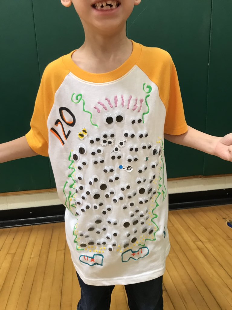 jackie_scholl's tweet image. Minoa PE 1st graders made it to 120 days of school!  #countingfun #creativity #gominoa