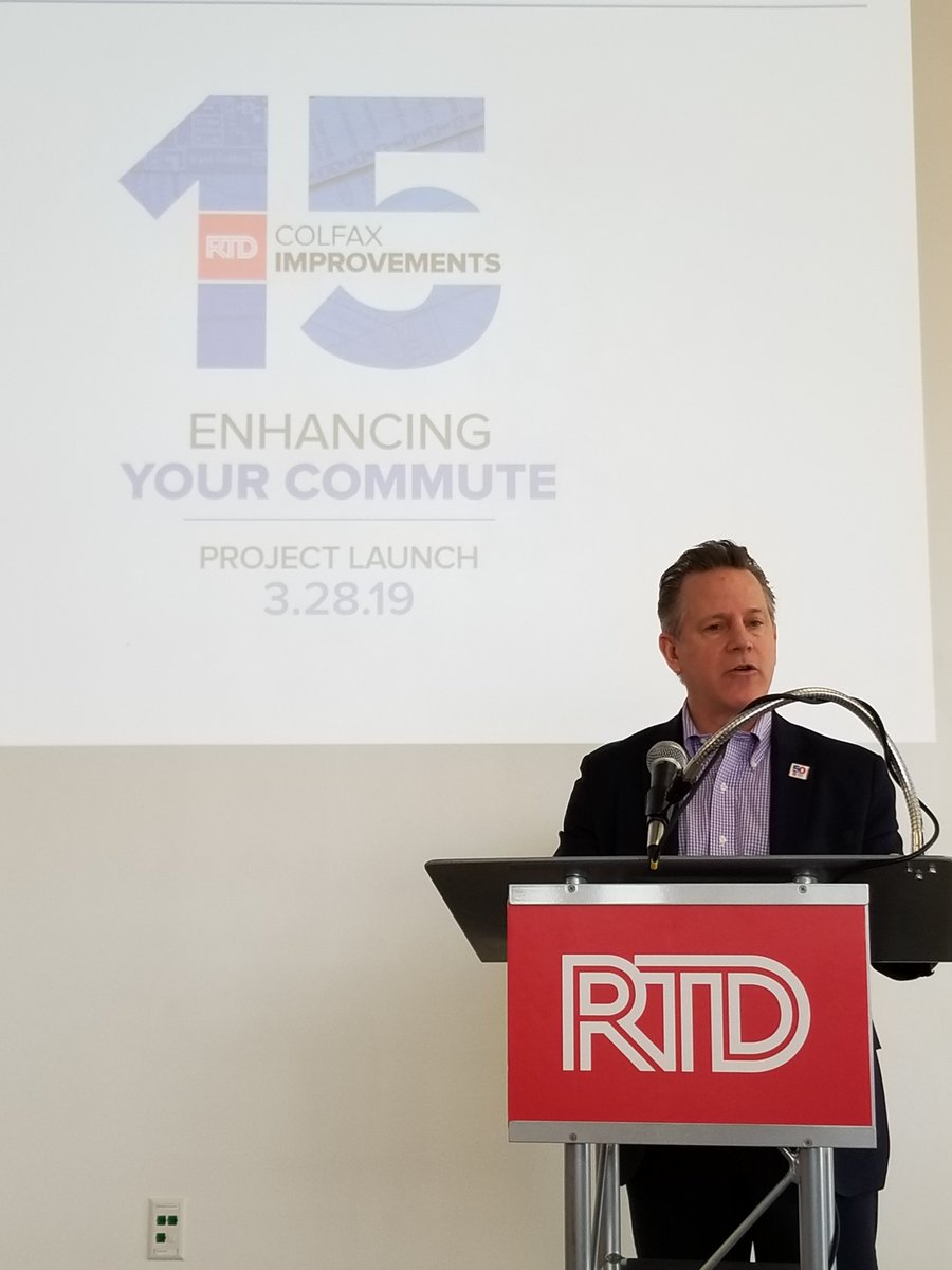 RideRTD's tweet photo. Today we officially launch of the Route 15/15L improvement project. This project will make major improvements along Colfax for a nine-mile stretch between Broadway and I-225. https://t.co/lWj8g6MyfB https://t.co/k68a4lL3qe