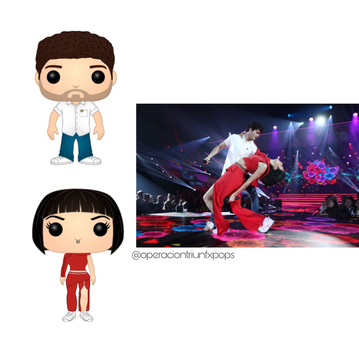 otriunfxpops's tweet photo. Diseño Funko Pop Miki y Natalia Lacunza en su actuación de la Gala de Eurovision, Nadie se salva ❤️✨
#eurovision #eurovision2019 #nadiesesalva #natalialacunza #mikinunyez #operaciontriunfo #ot2018 #operaciontriunfo2018 https://t.co/JvGG7mrEkD
