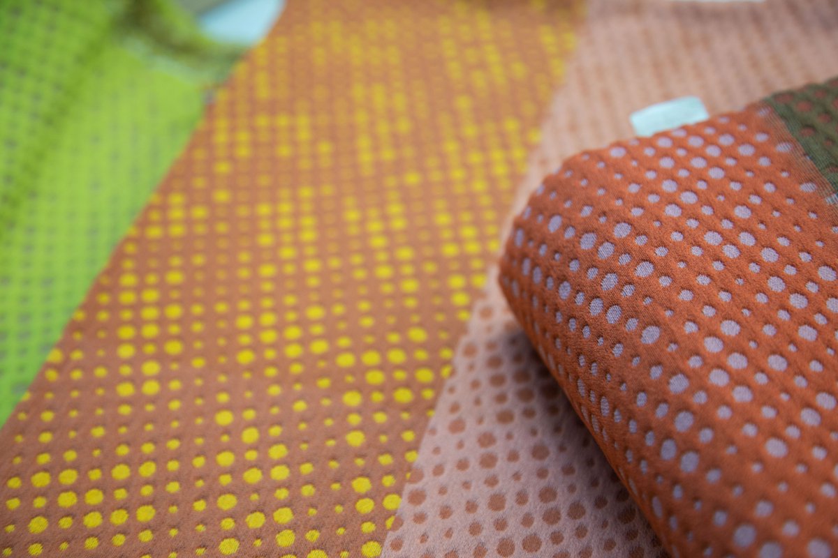 teknion's tweet photo. Point Set in process! This color blanket shows the range and complexity of colors that is achievable.
.
.
.
https://t.co/SsftqqRHf7 to discover the eight final #PointSet colors in the #WovenLogic collection #LuumTextiles https://t.co/bYLCOU7cCb