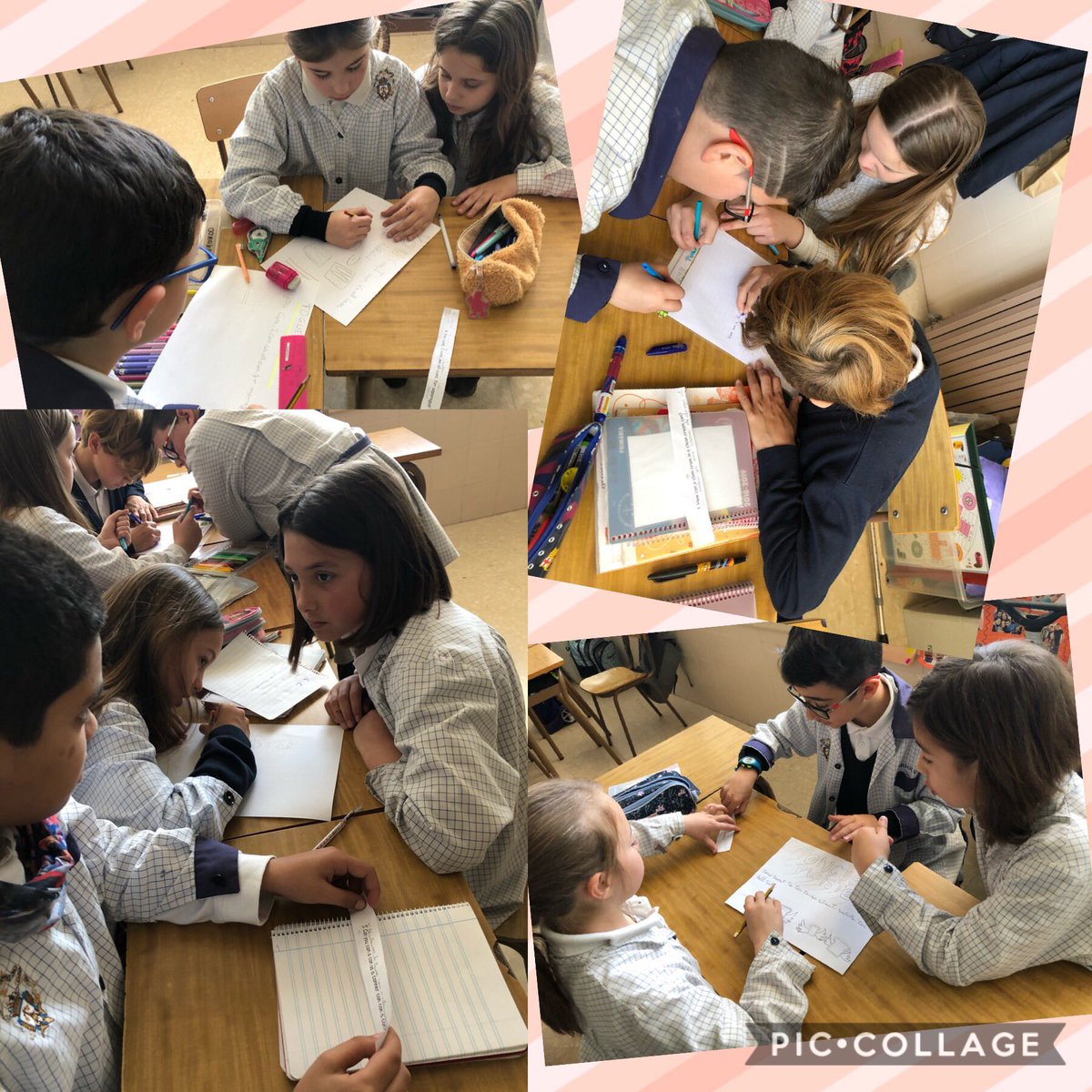 sagcoramposta's tweet photo. Students of 4th level are working different tongue twisters! They are very funny and the correct pronunctiation is very important #cooperativegroup #Englishcanbefun #sagratcoramposta #petitsinvestigadors https://t.co/1H1zg0KTK6