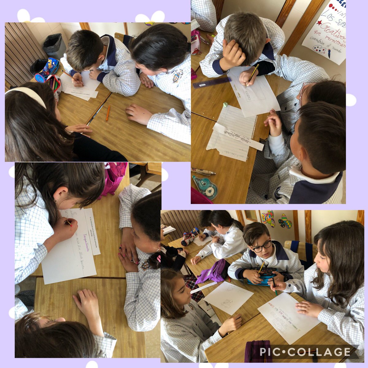sagcoramposta's tweet photo. Students of 4th level are working different tongue twisters! They are very funny and the correct pronunctiation is very important #cooperativegroup #Englishcanbefun #sagratcoramposta #petitsinvestigadors https://t.co/1H1zg0KTK6