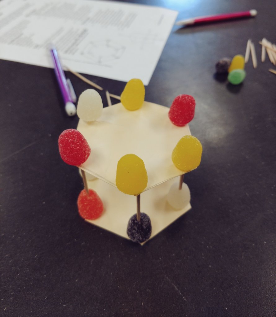 j_tk19's tweet image. Check out these &quot;sweet&quot; carbon allotrope models #LabIt #Science #Graphite #Diamond