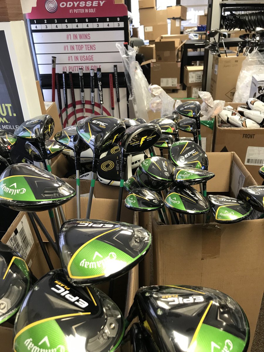 ARogersonGolf's tweet photo. Like a kid in a candy store 🍭 Going to be an Epic Flash year #2019 #CallawayGolf #ArtificialIntelligence #RealBallSpeed #LeBlainvillier https://t.co/WX5DNvz38A