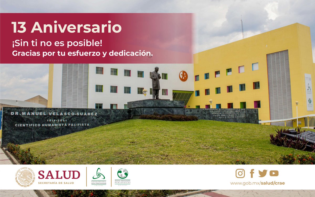 HEPChiapas's tweet photo. ¡Sin ti no es posible! #13Aniversario #HRAEs #Chiapas

#Comparte @SSalud_mx @ccinshae @chichibe_22 @Flakyi https://t.co/vh7GyLVXx6
